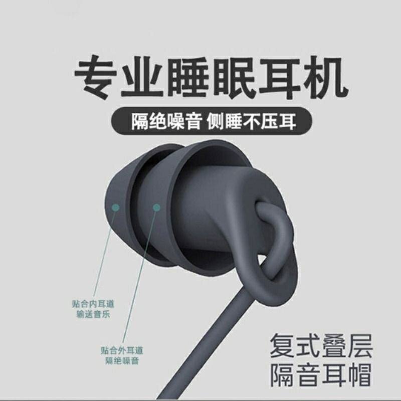 睡眠耳機有線typec介面2024入耳式圓孔降噪睡覺專用電腦側睡隔音【Snowbelle優選】