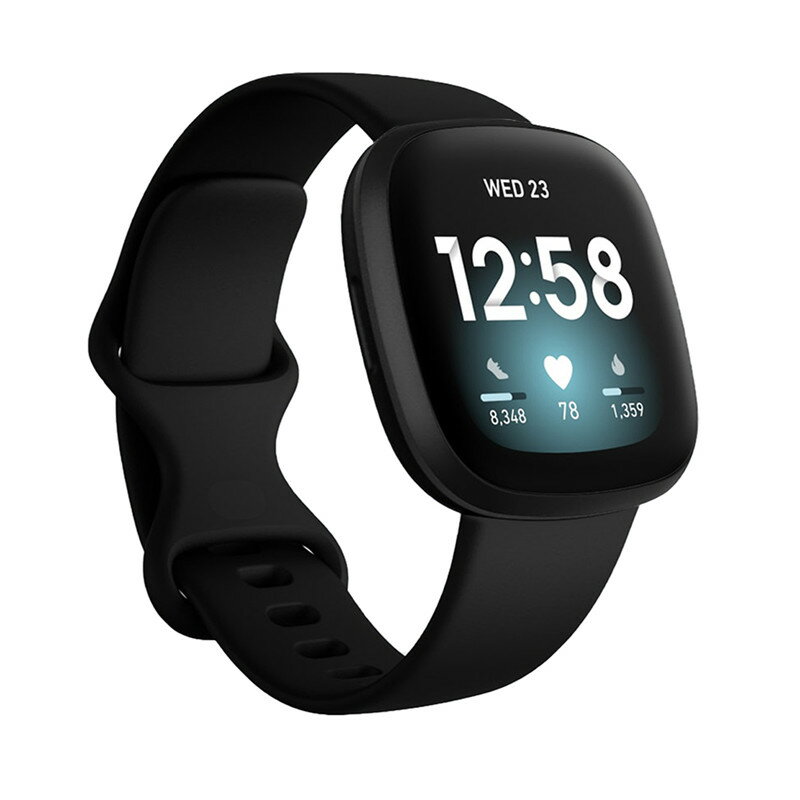 矽膠錶帶】Fitbit Versa 3 運動手環智慧智能23mm 手錶替換純色透氣防水