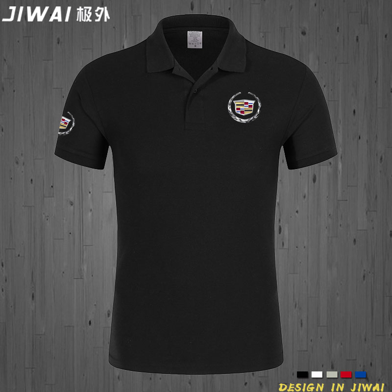 凱迪拉克POLO衫翻領短袖T恤男女夏季汽車4s店工裝定製工作服衣服