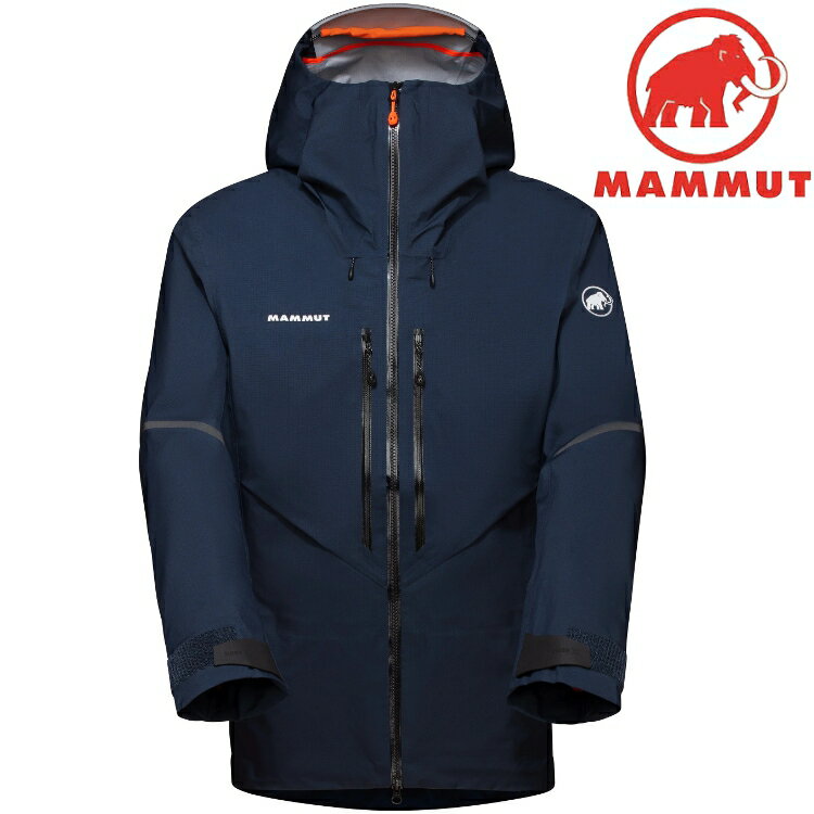 Mammut 長毛象 Nordwand Advanced HS 男款 Eiger Extreme艾格極限系列 Gore-Tex 防水外套/登山雨衣 1010-28031 5924 夜藍
