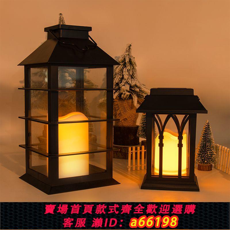 【臺灣公司 可開發票】太陽能庭院燈天黑自動亮戶外防水家用小夜燈花園裝飾掛燈蠟燭燈
