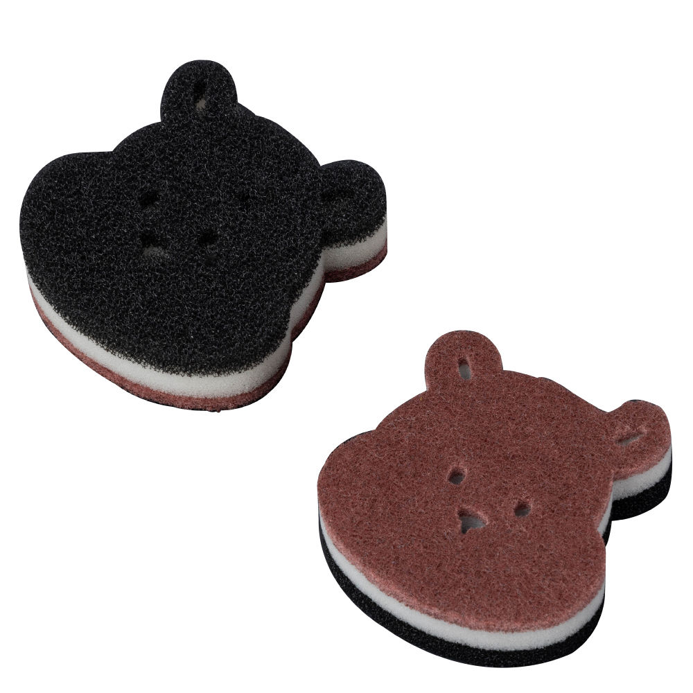 【DECO HOME商品】清潔海綿 熊 HARD BEAR 2P(DH) NITORI宜得利家居