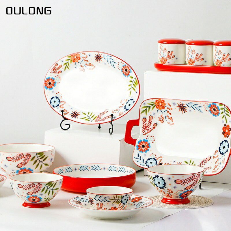 魚盤蒸魚盤子家用新款創意北歐風格陶瓷網紅餐具大號長菜盤裝魚碟