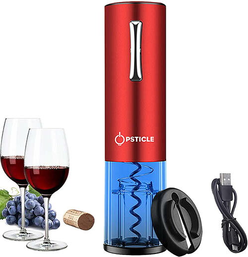 OPSTICLE 【美國代購】電動酒開瓶器 充電式 箔切割器