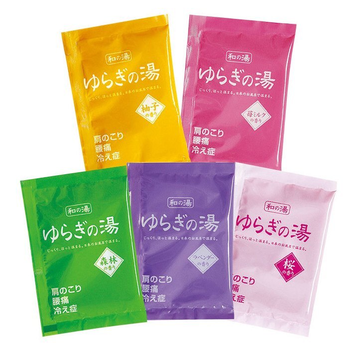 【江戶物語】日本製 和之湯 入浴劑 櫻花香氛 薰衣草香 柚香 森林香氛 草莓牛奶香 泡澡粉 溫泉粉 泡澡包 1
