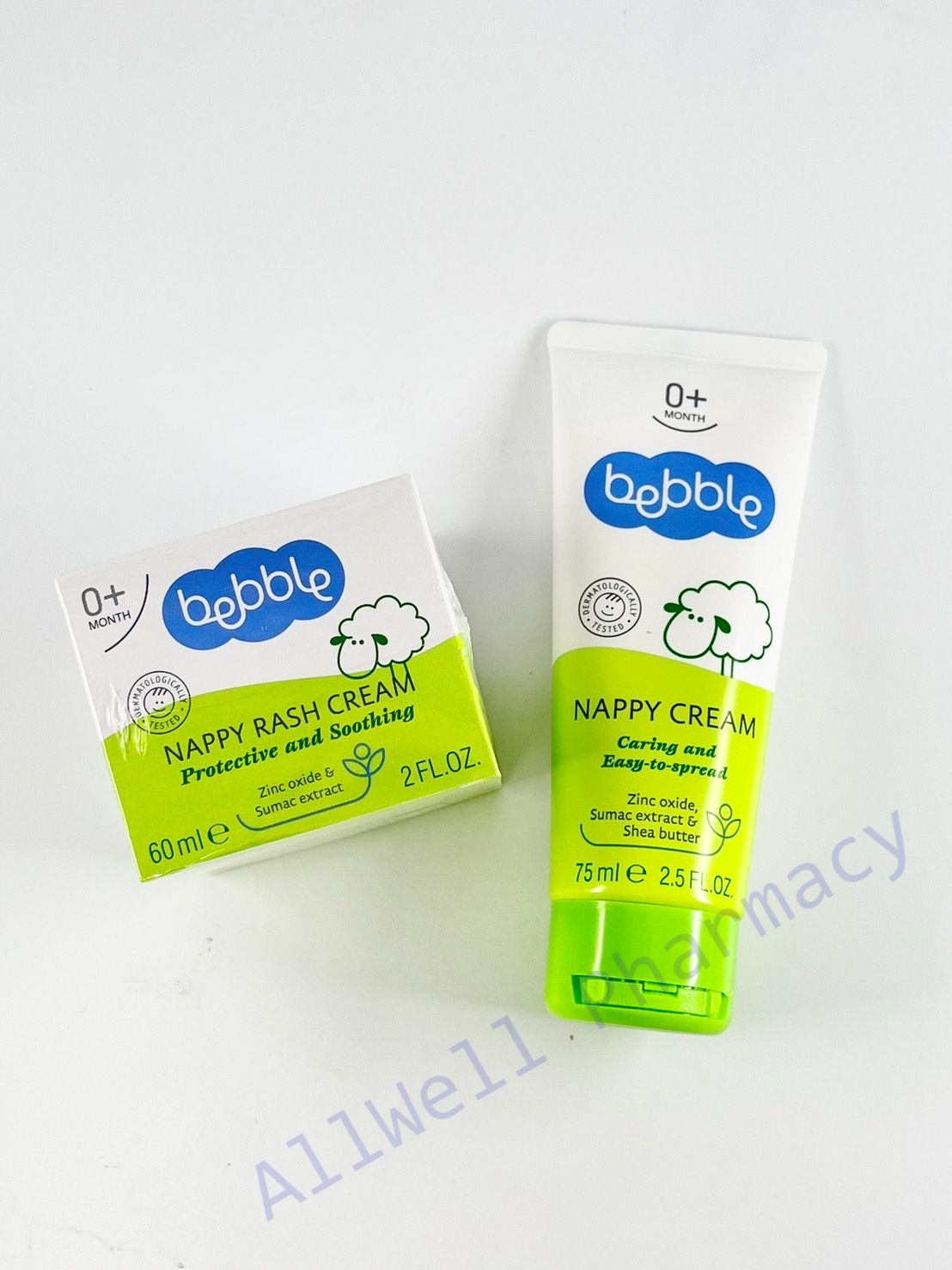 【Bebble貝朵】親膚屁屁膏（75ml）/ 黃櫨樹修護布疹霜（60ml）