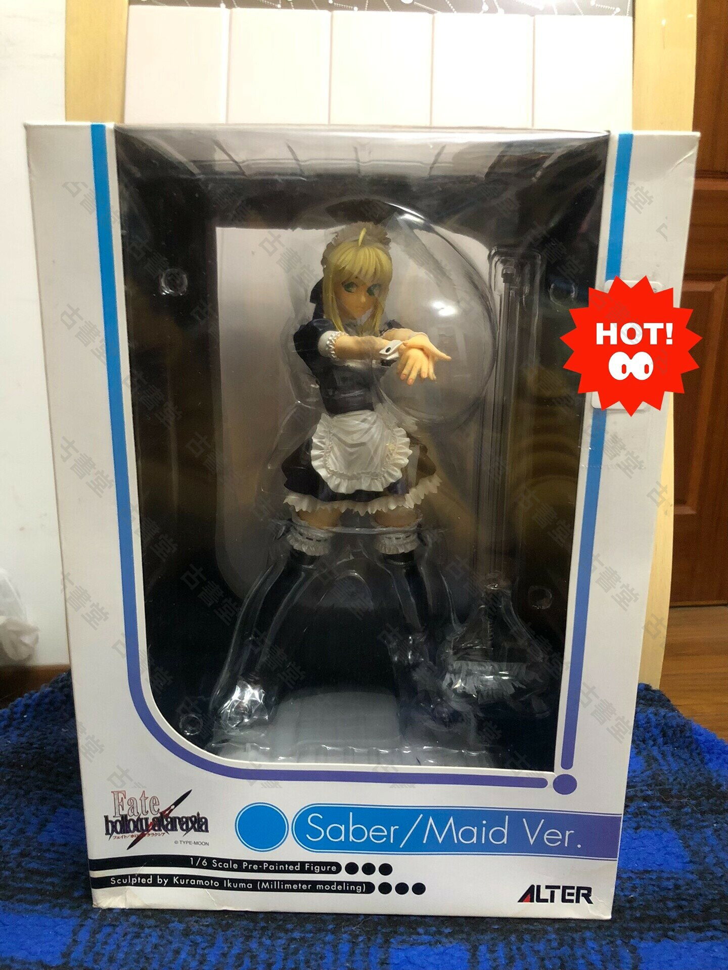 日版 未開封 Fate/Hollow ataraxia Alter Saber 女僕 模型 收藏 版 實用 愛麗兒 Co