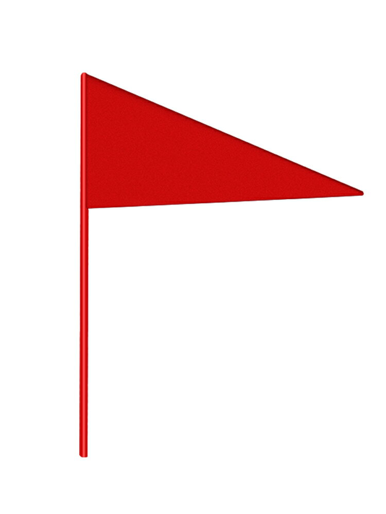 小鐵旗三角旗小紅旗田徑運動標識標記鉛球投擲遠度插旗標志旗 4