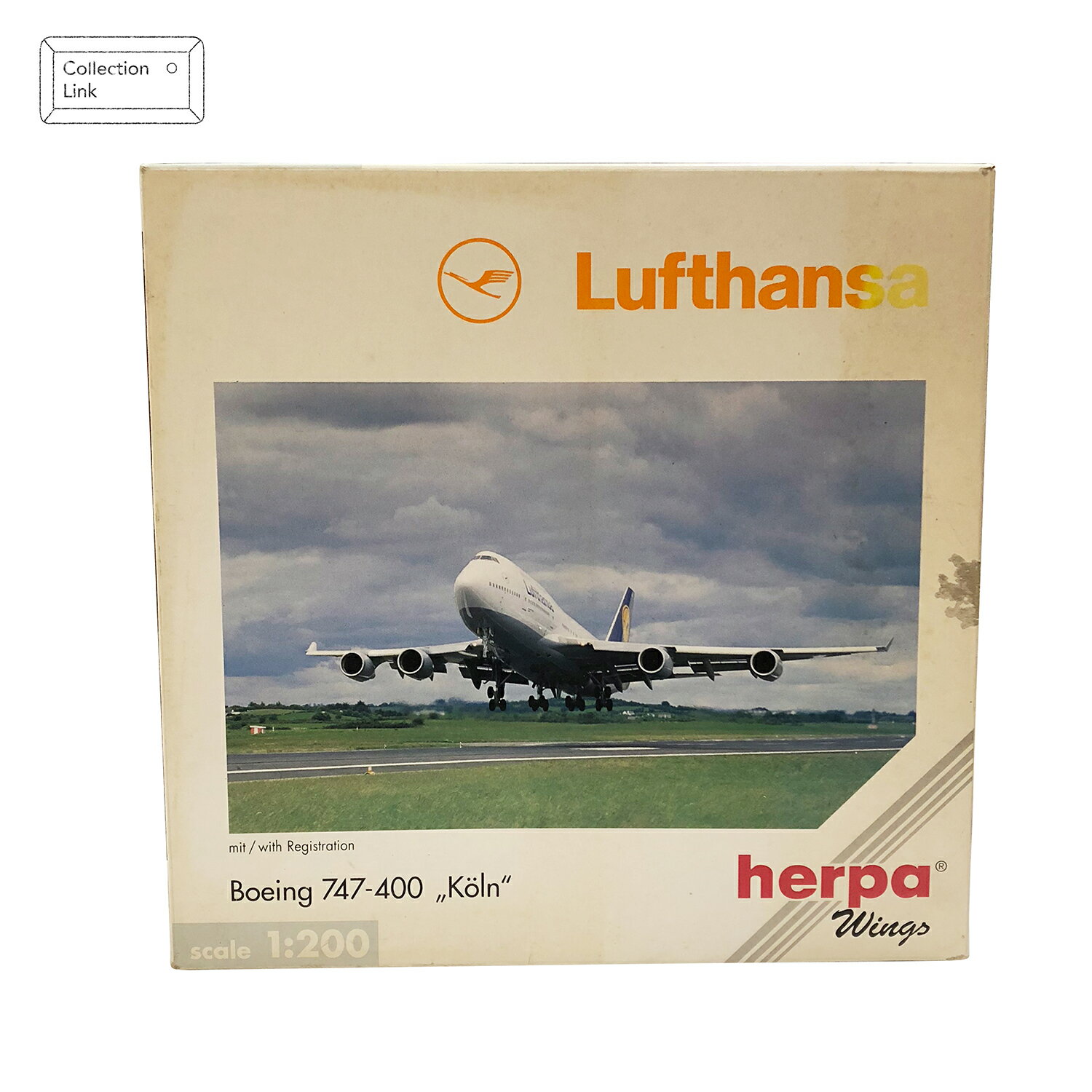 HERPA 1:200 Boeing 747-400 “koln” 飛機模型【Tonbook蜻蜓書店】