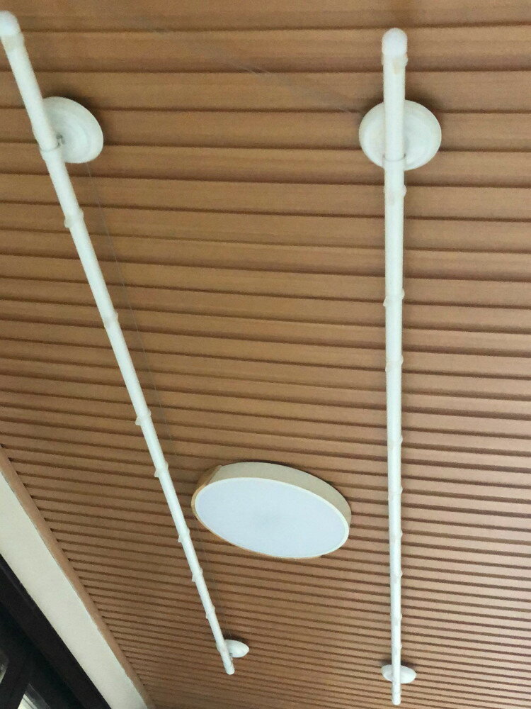 手搖晾衣桿 自動晾曬衣架 晾衣架 白色晾衣架陽台手搖晾衣架升降雙桿手動晾衣桿室內自動曬衣架涼衣『FY01076』 2