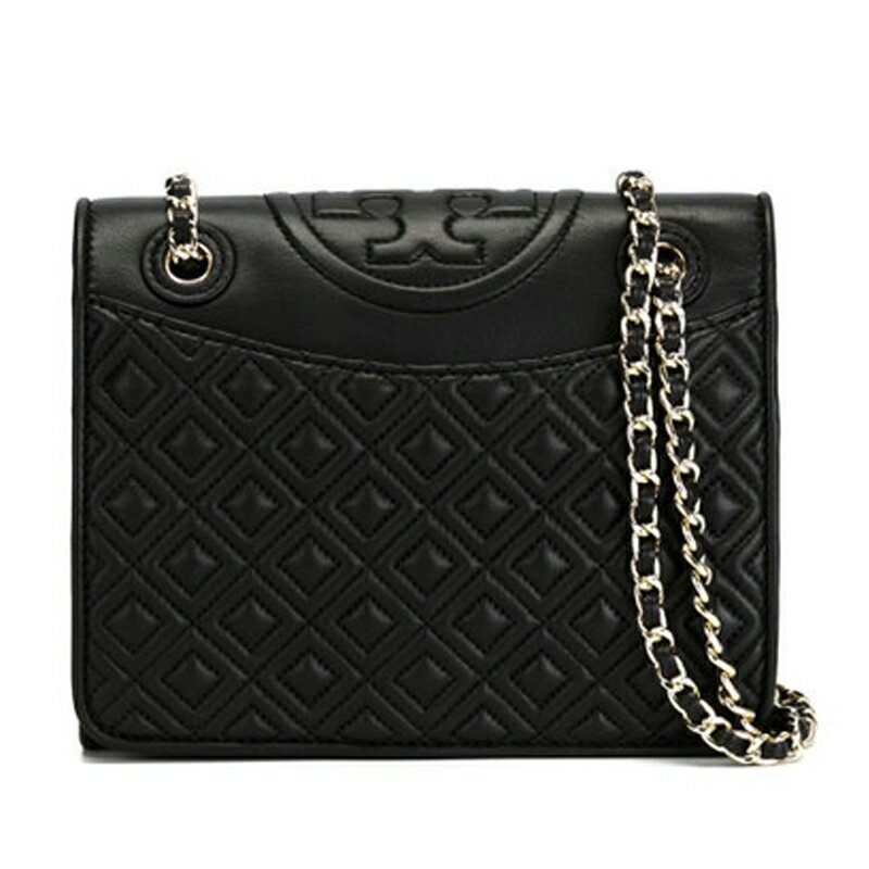 Tory Burch  31159603  Fleming'斜挎包真皮黑色