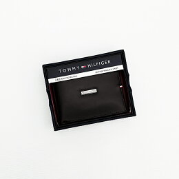 經典★Tommy Hilfiger RFID防盜短夾(黑/深咖)【全新真品】