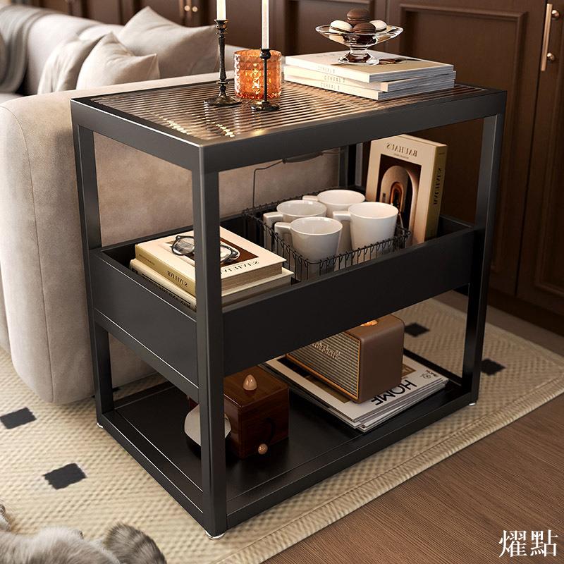 APP下單享點數9% 沙發邊幾側邊柜小茶幾可移動客廳家用小桌子簡易床頭置物架墻邊桌