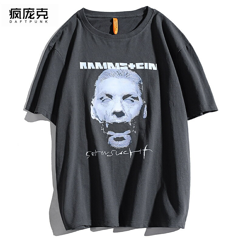 歐美ins嘻哈hiphop百搭T恤男女潮牌潮流休閑時尚寬松短袖炸街上衣