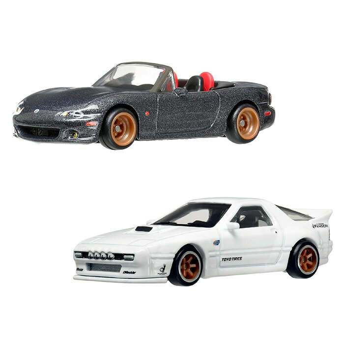風火輪小汽車 收藏2入組 MAZDA '04 MAZDASPEED MIATA / RX7 FC PANDEM 【鯊玩具】
