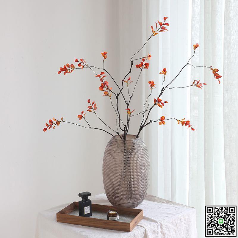 中式枯樹枝裝飾枯枝仿真花假花禪意ins侘寂風仿真花玄關擺件花束-UM.有米家居
