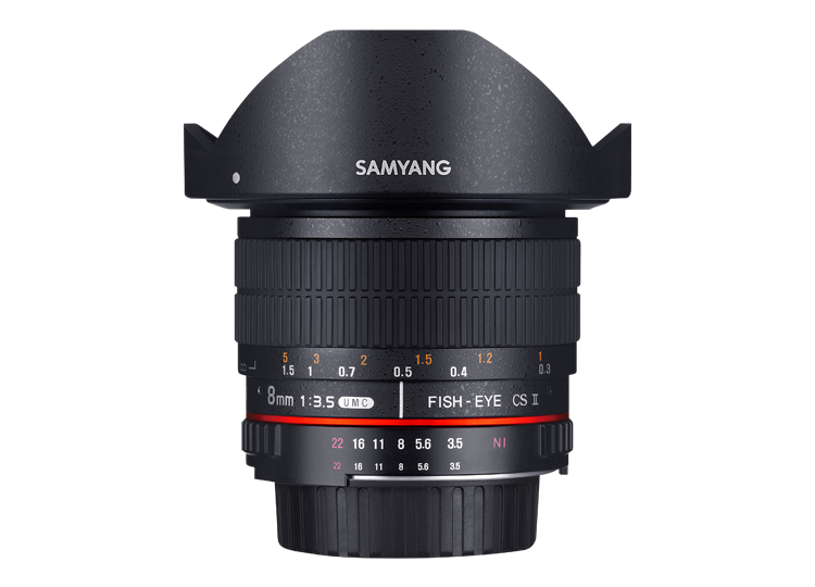 Samyang鏡頭專賣店:Samyang 8mm F3.5 Fisheye lens Nikon AE (保固二個月)