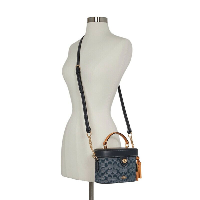 COACH 女士盒子包單肩手提斜跨斜背包 化妝包 C8165 香布雷 IMDEI(預購全新)~【 購物節優惠 ★ 菲尼斯 國際精品 3折起 】 3