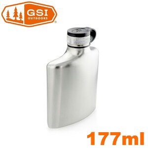 【GSI 美國 Glacier Stainless Hip Flask 不銹鋼酒壺 177ml】66106/隨身杯/飲料杯