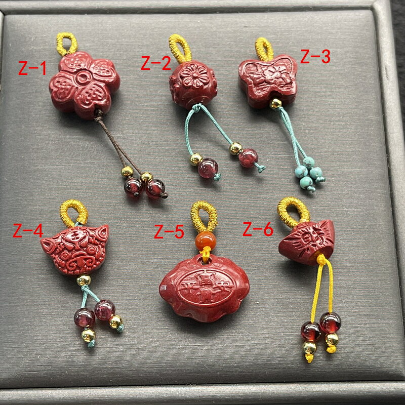 紫金砂硃砂小滴溜拉環萬能扣小滴溜小吊墜 DIY手鏈 花蝴蝶鎖元寶