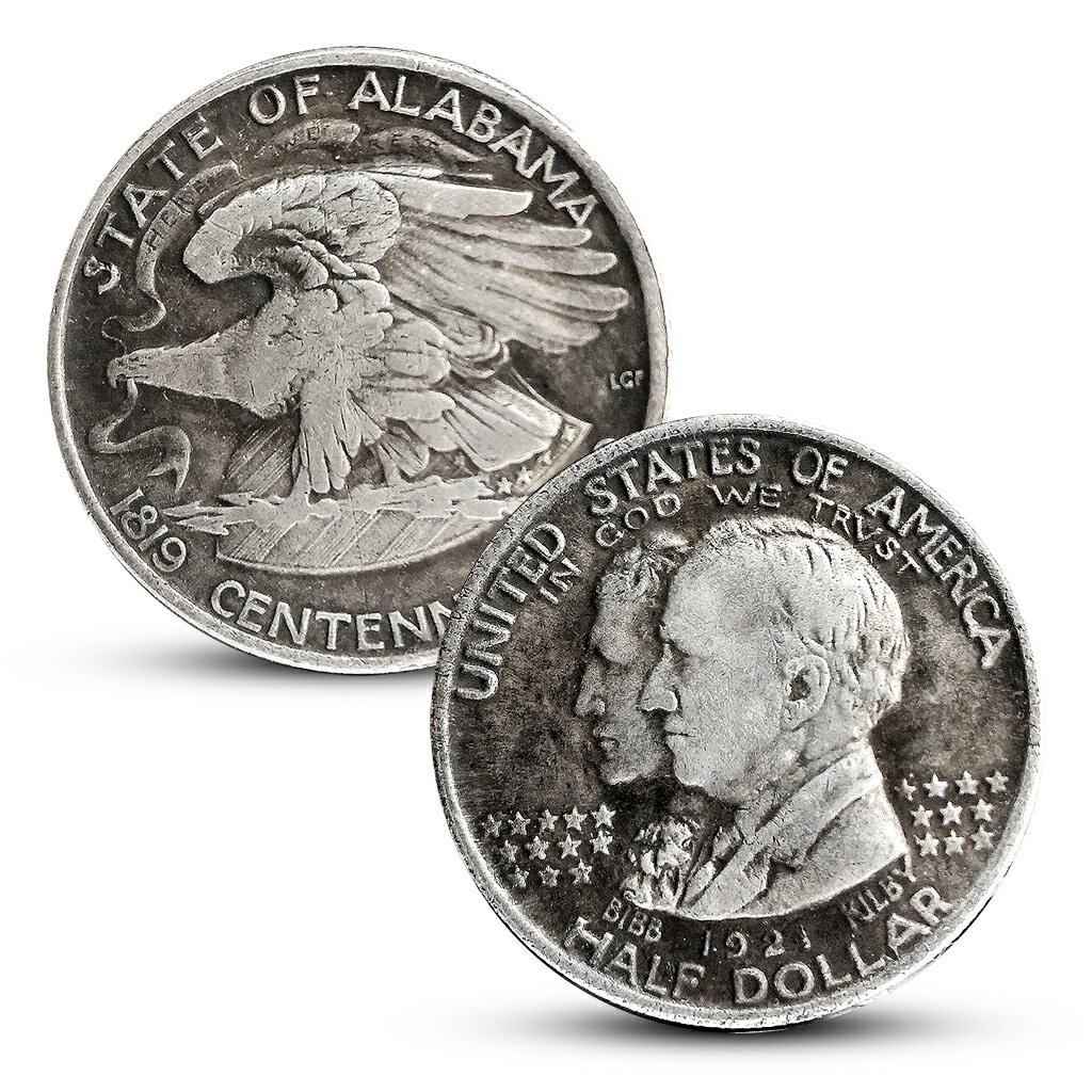 1921年阿拉巴馬紀念半美元硬幣50美分銀幣仿古錢幣古幣紀念幣| 協貿國際日用品生活3館| 樂天市場Rakuten