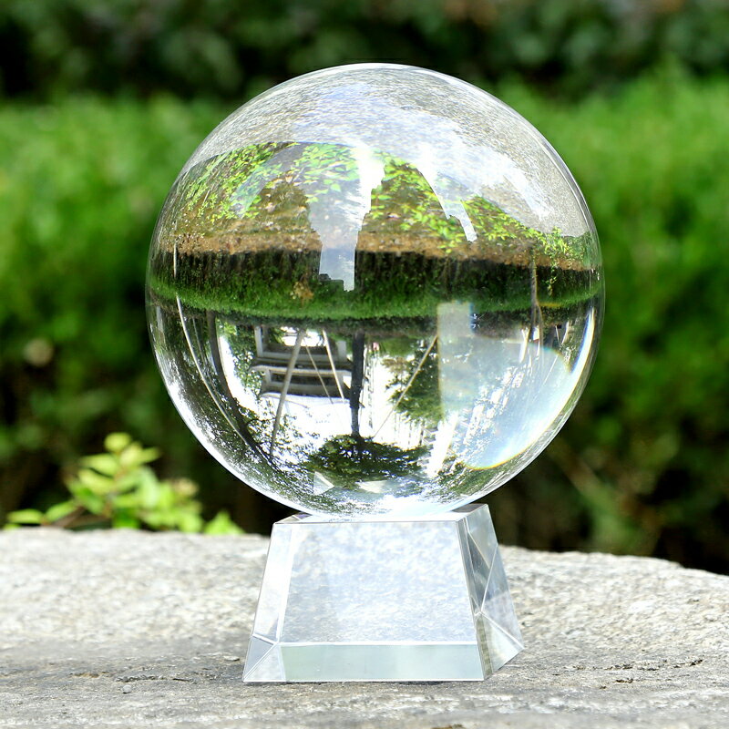 水晶球招財透明圓球攝影拍照玻璃家居裝飾品客廳辦公桌面簡約擺件
