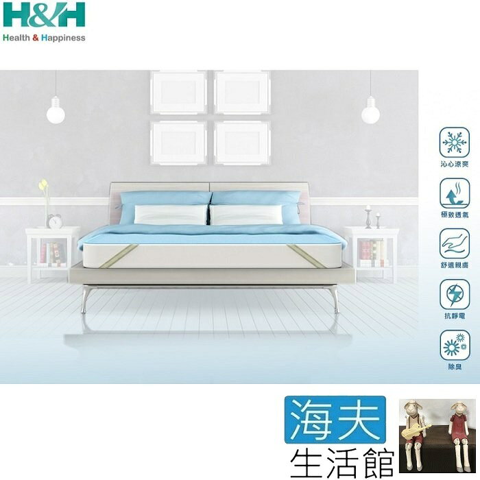 【南良H&H】冰舒清透涼感墊 (雙人加大182x188cm)