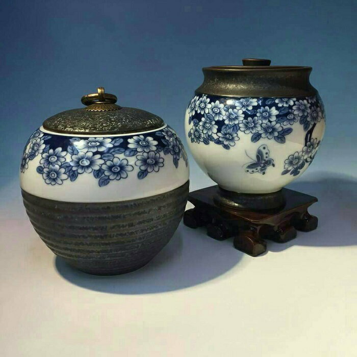 4兩 青花罐 茶倉 陶瓷 密封罐(單罐399元)
