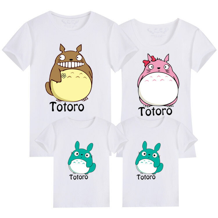 親子裝 純棉T恤 龍貓 短袖T恤 短T 全家福 團體服 童裝一家三口 一家四口 全家裝 母女裝 班服 櫻桃嚴選 4