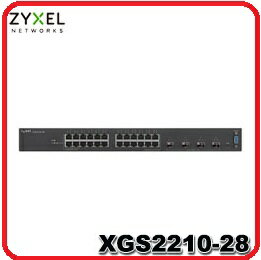 【2023.10 】ZyXEL 合勤 XGS2210-28 有網管功能之第二層超高速乙太網路交換器附4個10G PORT