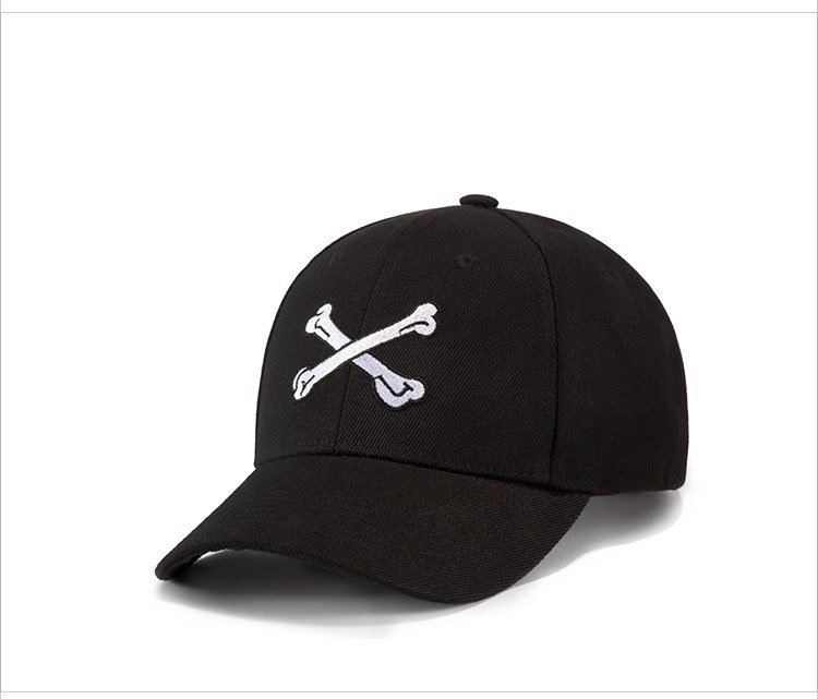 FIND 韓國品牌棒球帽 男 街頭潮流 交叉骨頭刺繡 歐美風 嘻哈帽 街舞帽 太陽帽 鴨舌帽
