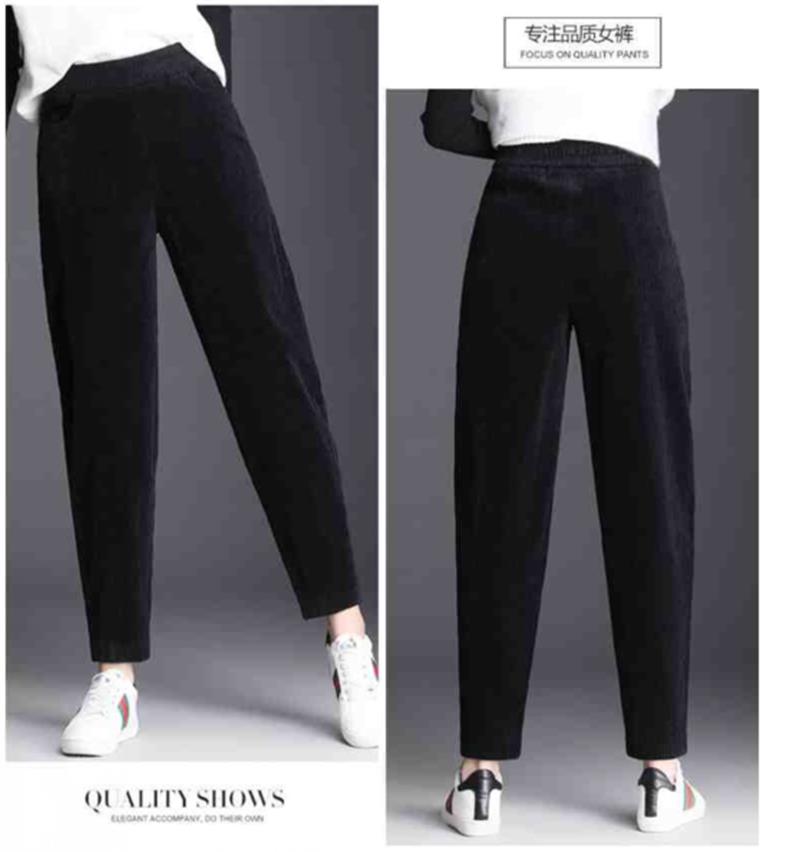 冬季羊羔絨加厚燈芯絨褲子女棉褲韓版寬松百搭外穿保暖加絨休閑褲 7