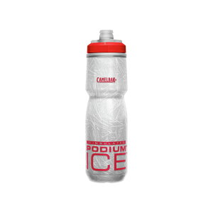 《CamelBak》單車水壺 Podium Ice 5X酷冰保冷噴射水瓶 620ml (艷紅)