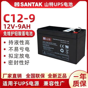{公司貨 最低價}山特蓄UPS電池不間斷電源專用內置電池C12-7AH/9AH TG500 TG1000