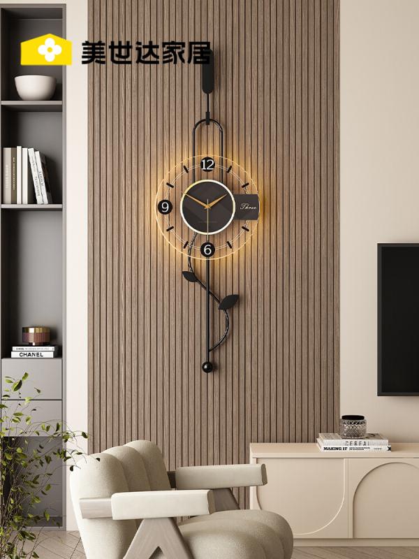 樂享居家生活-現代簡約掛鐘客廳2023新款時尚家用大氣鐘表餐廳創意時鐘掛墻靜音掛鐘 時鐘 電子鐘 居家裝飾