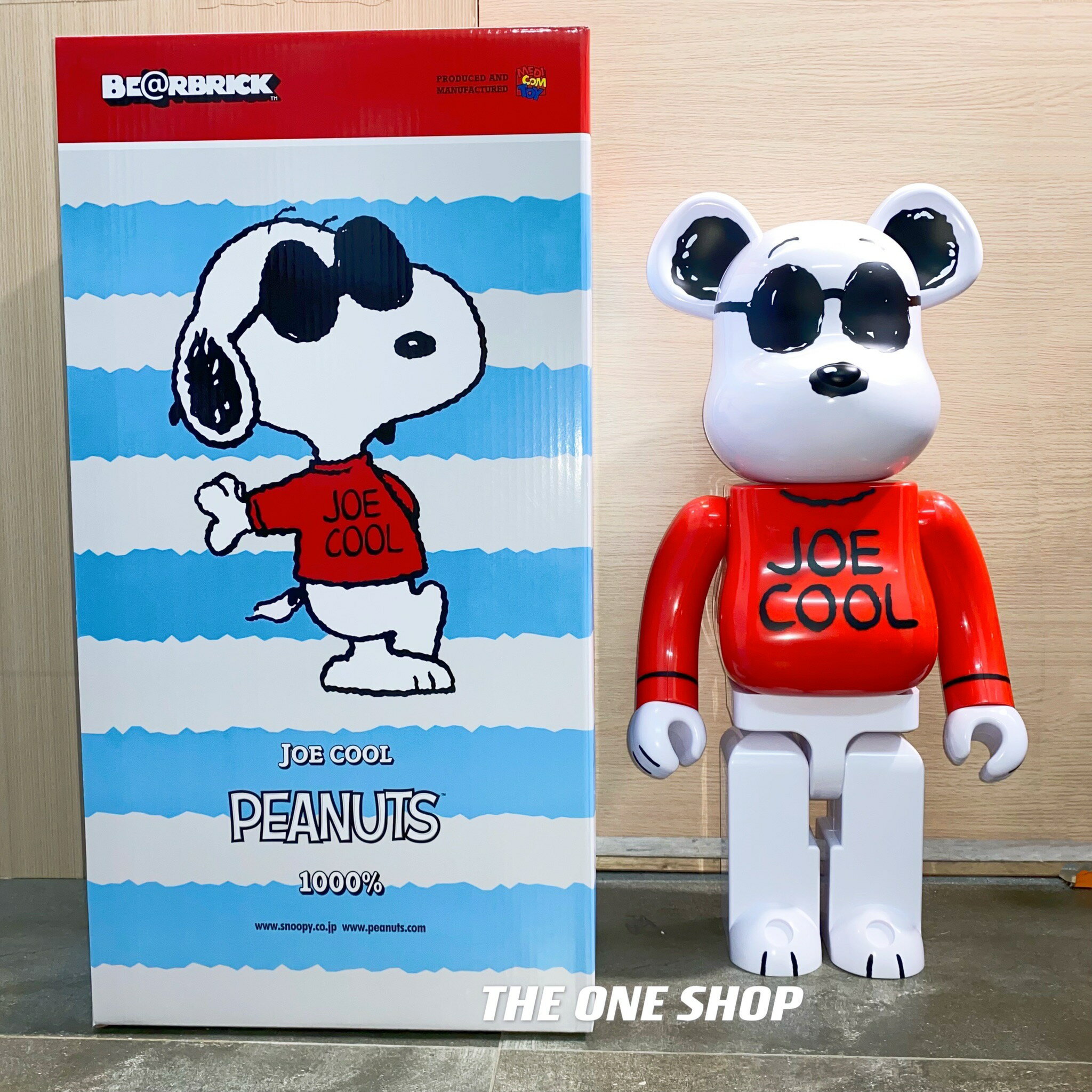 BE@RBRICK PEANUTS Joe Cool 史努比庫柏力克熊1000% | The One Shop