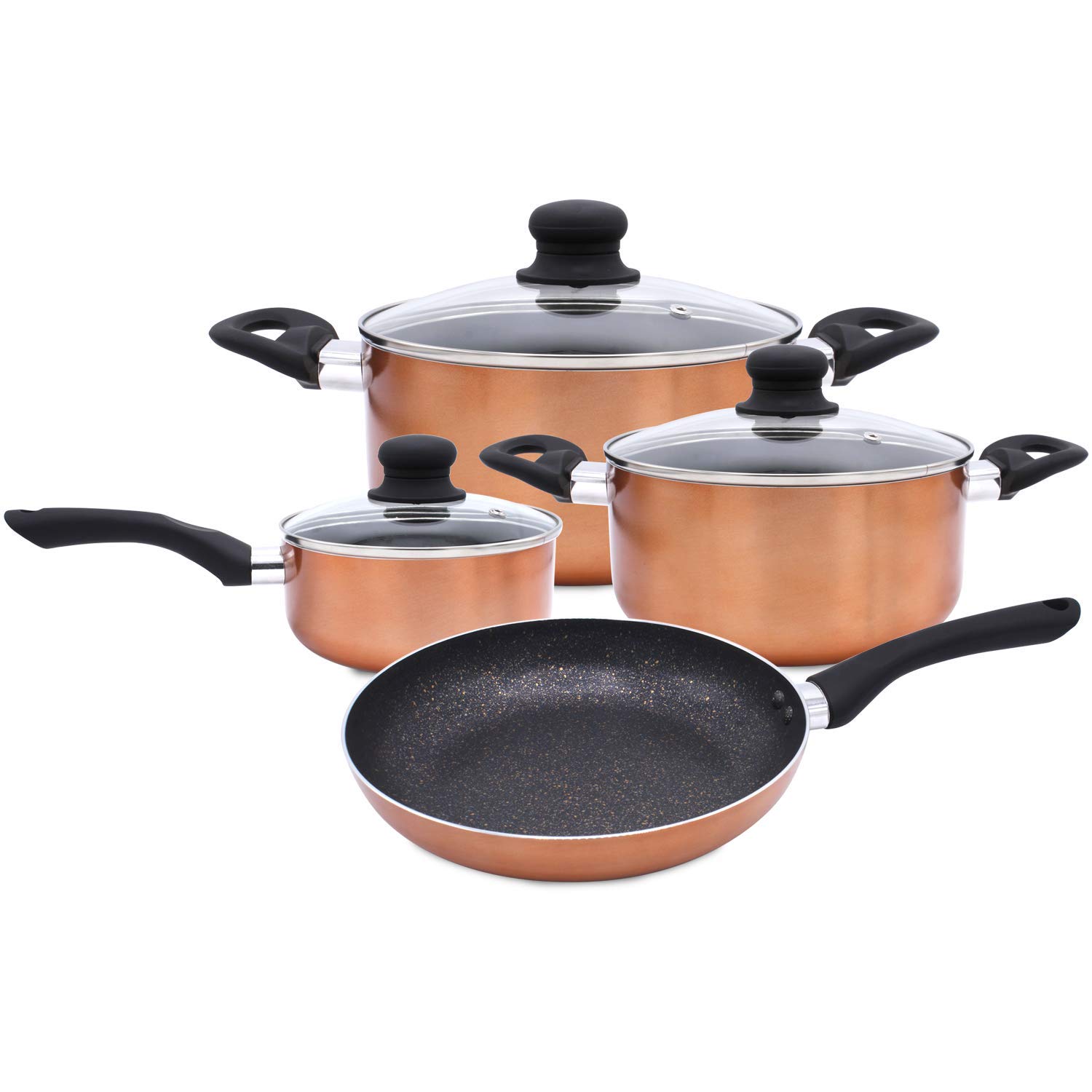 Back To The Future Llc Cookware Set Marble Coating Induction