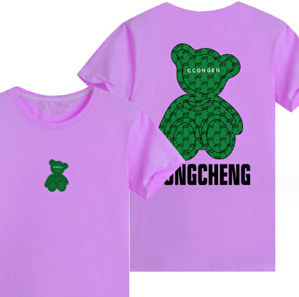 親子裝 純棉T恤 小熊 短袖T恤 短T 全家福 團體服 童裝一家三口 一家四口 全家裝 母女裝 班服 櫻桃嚴選 5