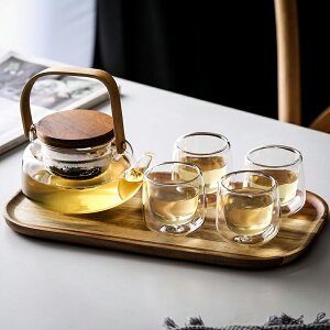 愛加家居耐高溫薄玻璃茶水壺套裝家用簡約水果茶壺電陶爐煮茶