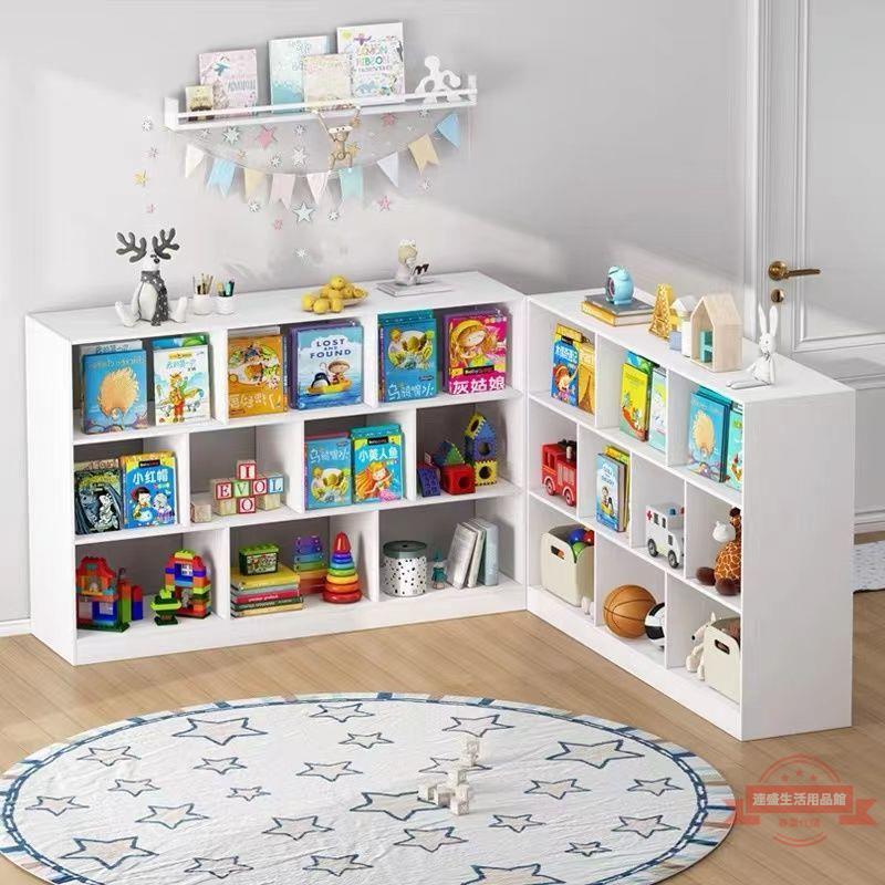 八格柜書架書柜兒童簡易多功能置物架學生幼兒園玩具架子儲物收納