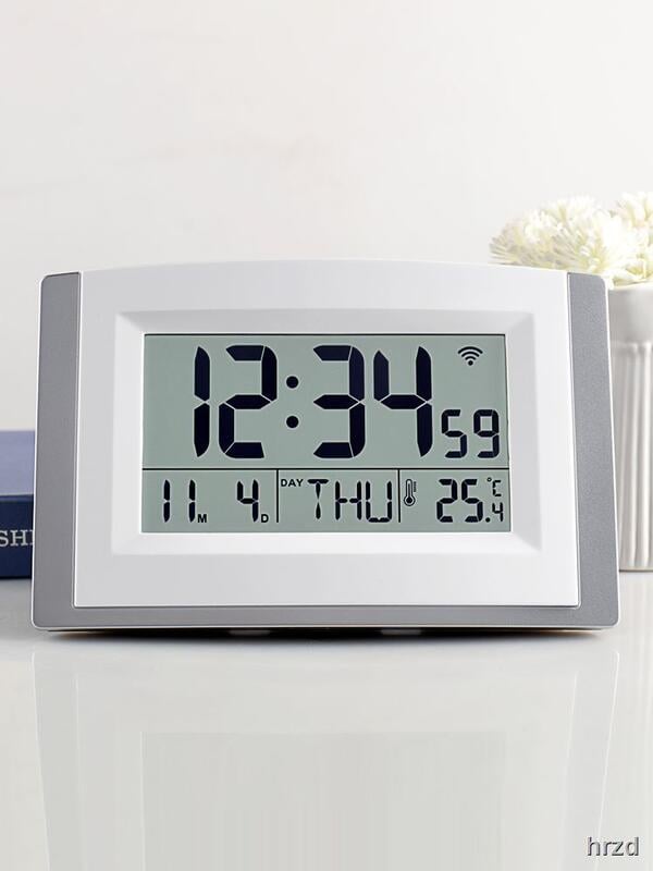 【最低價】【公司貨】熱賣漢時1760智能WIFI自動校時電子鬧鐘客廳多功能可掛立數字時鐘HA31