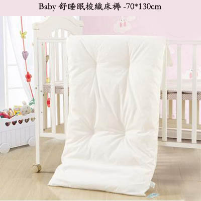 【Baby舒睡眠梭織床褥-70*130cm-1款/組】A類全棉面料幼稚園嬰兒童床墊-7101008