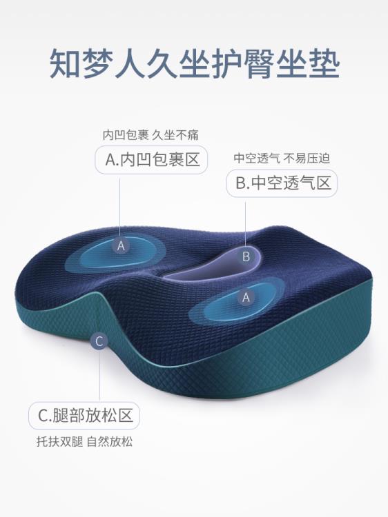 坐墊辦公室久坐神器透氣記憶棉墊子椅子座墊椅墊美臀屁股痔瘡屁墊 雙11全館免運