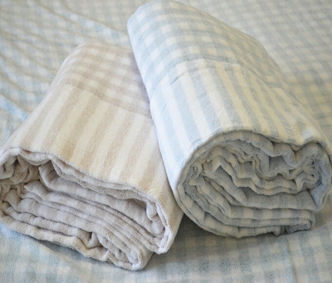 【樂天精選】處理新款條紋日單毛巾被夏涼被薄空調被單雙人純棉成人全棉蓋毯