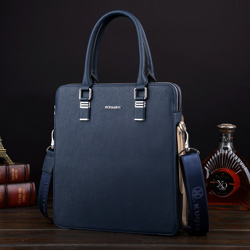 現貨+預購 公事包皮革手提包-雙層大容量防刮百搭男包包情人節生日父親節禮物3款73xt9【獨家進口】【米蘭精品】 1