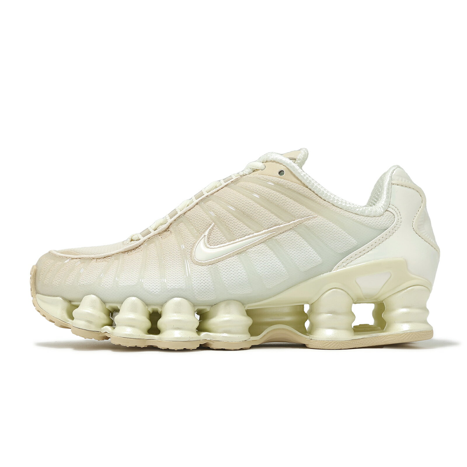 Nike 休閒鞋 Wmns Shox TL 女鞋 米白 支撐 緩震 彈簧鞋 IH5075-219