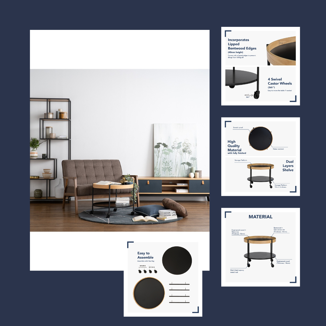 【雙11/黑五 優選推薦設計款家具】【預購 12月出貨】MENDEL ROUND COFFEE TABLE 9