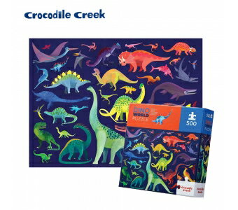 《美國 Crocodile Creek》家庭主題拼圖-恐龍世界 500片 東喬精品百貨
