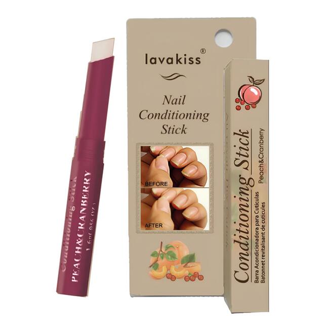 lavakiss天然植萃護甲指緣膏-蜜桃和蔓越莓1入
