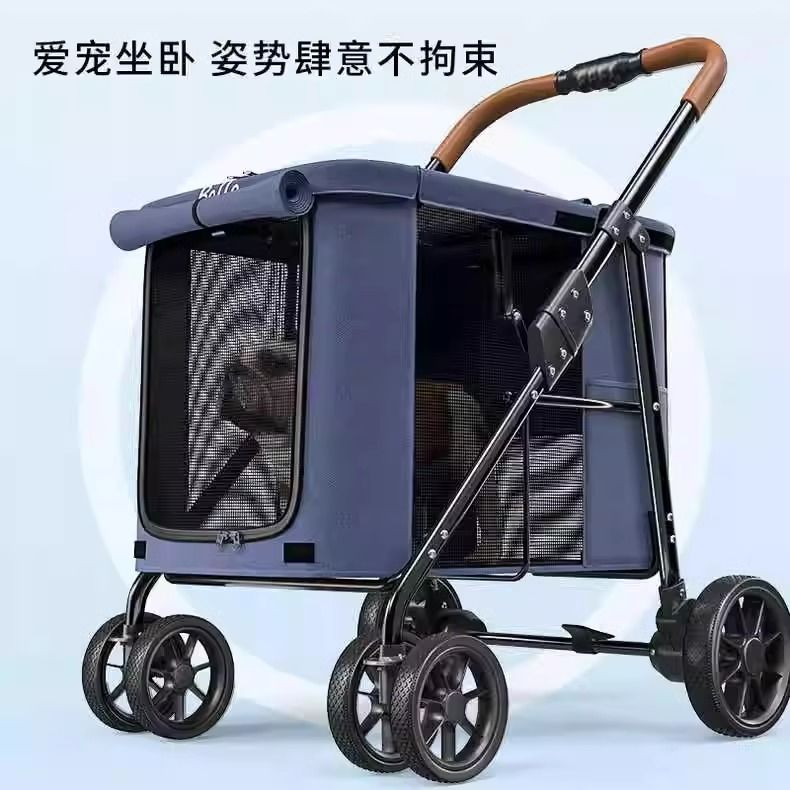 狗推車/提籠 免運開票/快速出貨 BELLO寵物推車大型犬外出輕便可分離折疊狗狗手推車多隻寵物專用S026公司貨